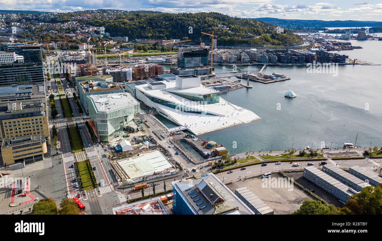 Oslo Opera House Operahuset Oslo, Oslo, Norvège Banque D'Images