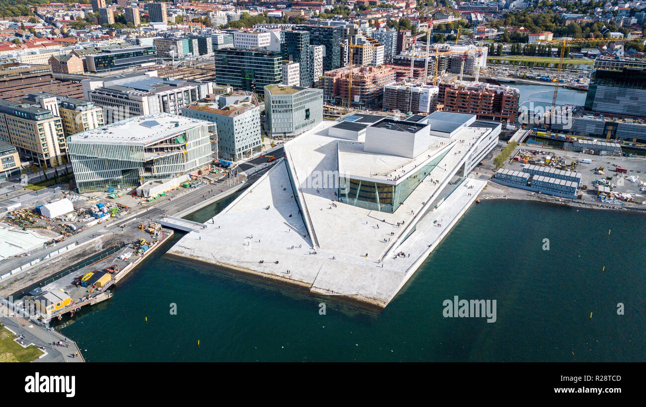 Oslo Opera House Operahuset Oslo, Oslo, Norvège Banque D'Images