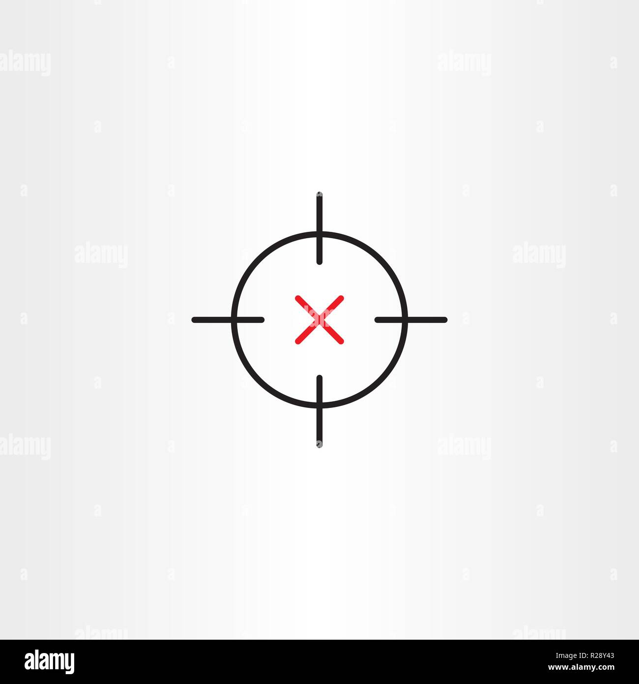 Image vectorielle cible de sniper pour : image vectorielle de