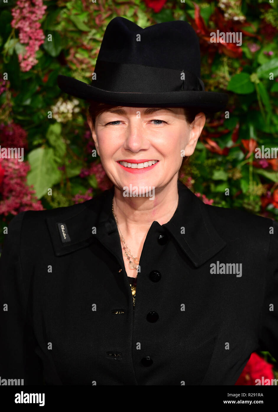 Bunny Christie à l'Evening Standard Theatre Awards 2018 au Theatre Royal, Drury Lane à Covent Garden, Londres. Banque D'Images