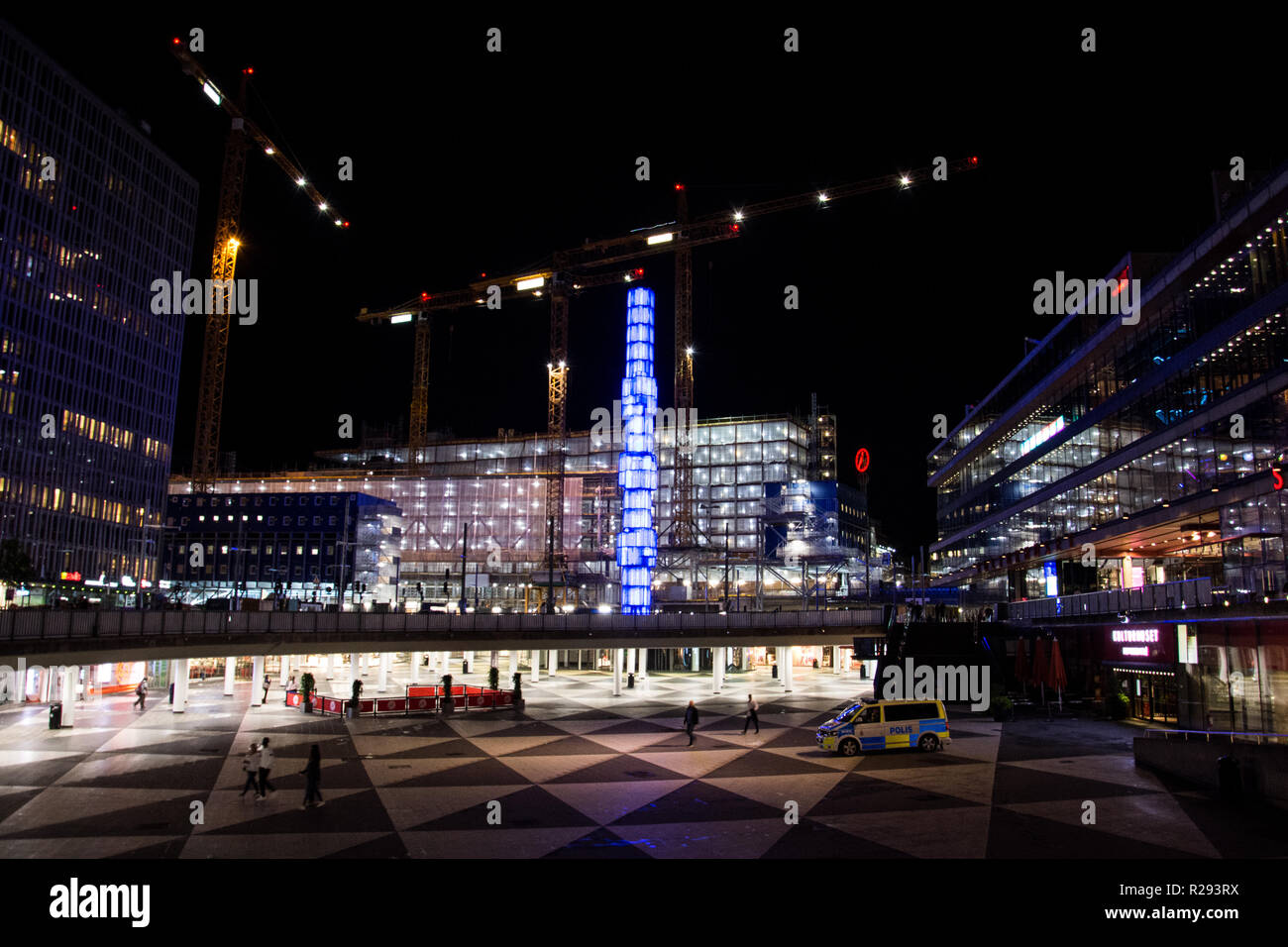 Stockholm par nuit Banque D'Images