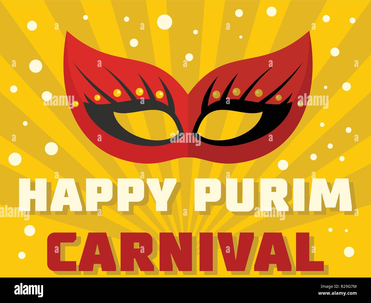 Logo Happy purim. Télévision illustration de happy purim logo vector for web Illustration de Vecteur