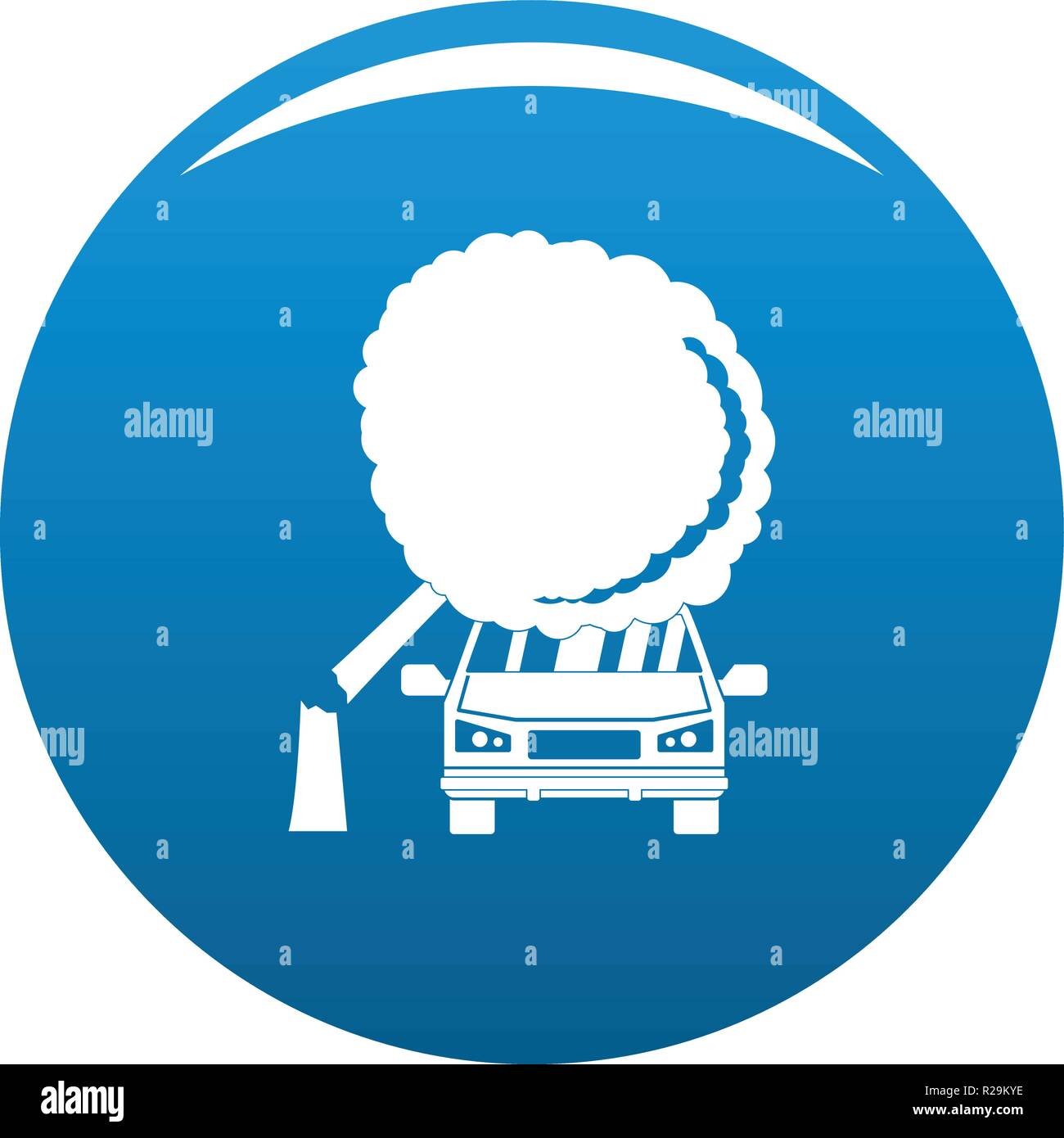 Icône de l'accident. Simple illustration de l'icône vecteur d'accident pour tout modèle blue Illustration de Vecteur