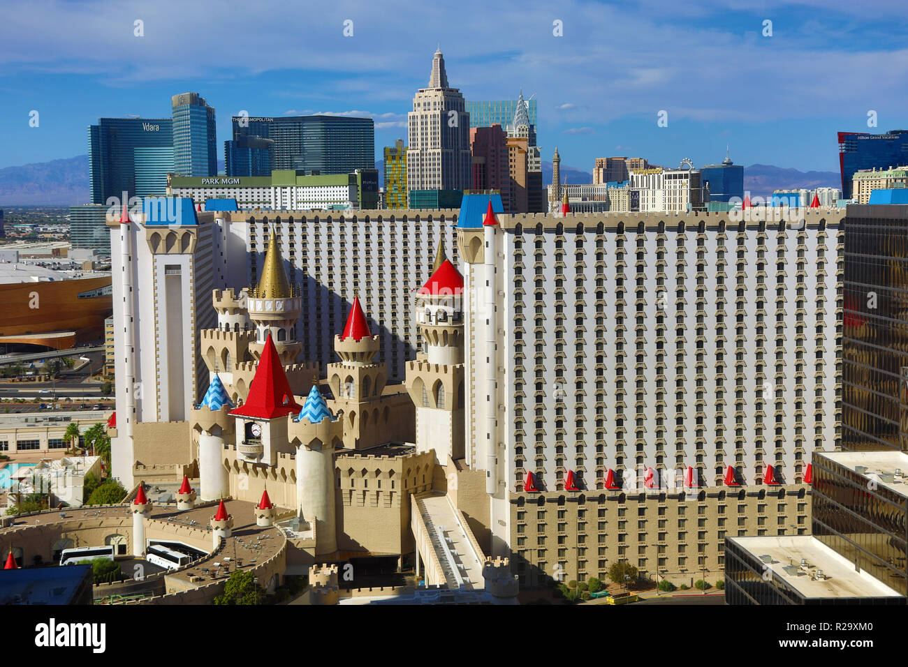 Excalibur Hotel and Casino, Las Vegas, Nevada, l'Amérique Banque D'Images