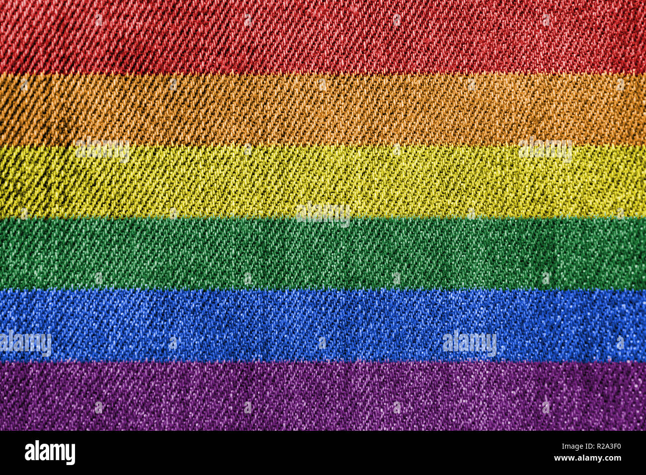 Gay Pride Flag Denim Jeans, texture de fond Photo Stock - Alamy
