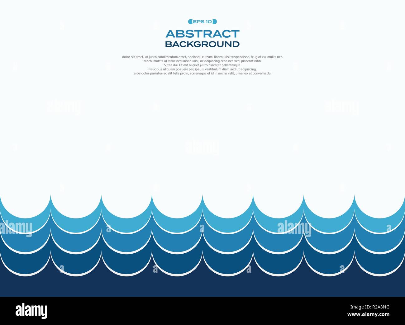 Résumé de l'eau vague bleu motif de fond, vector eps10 Illustration de Vecteur
