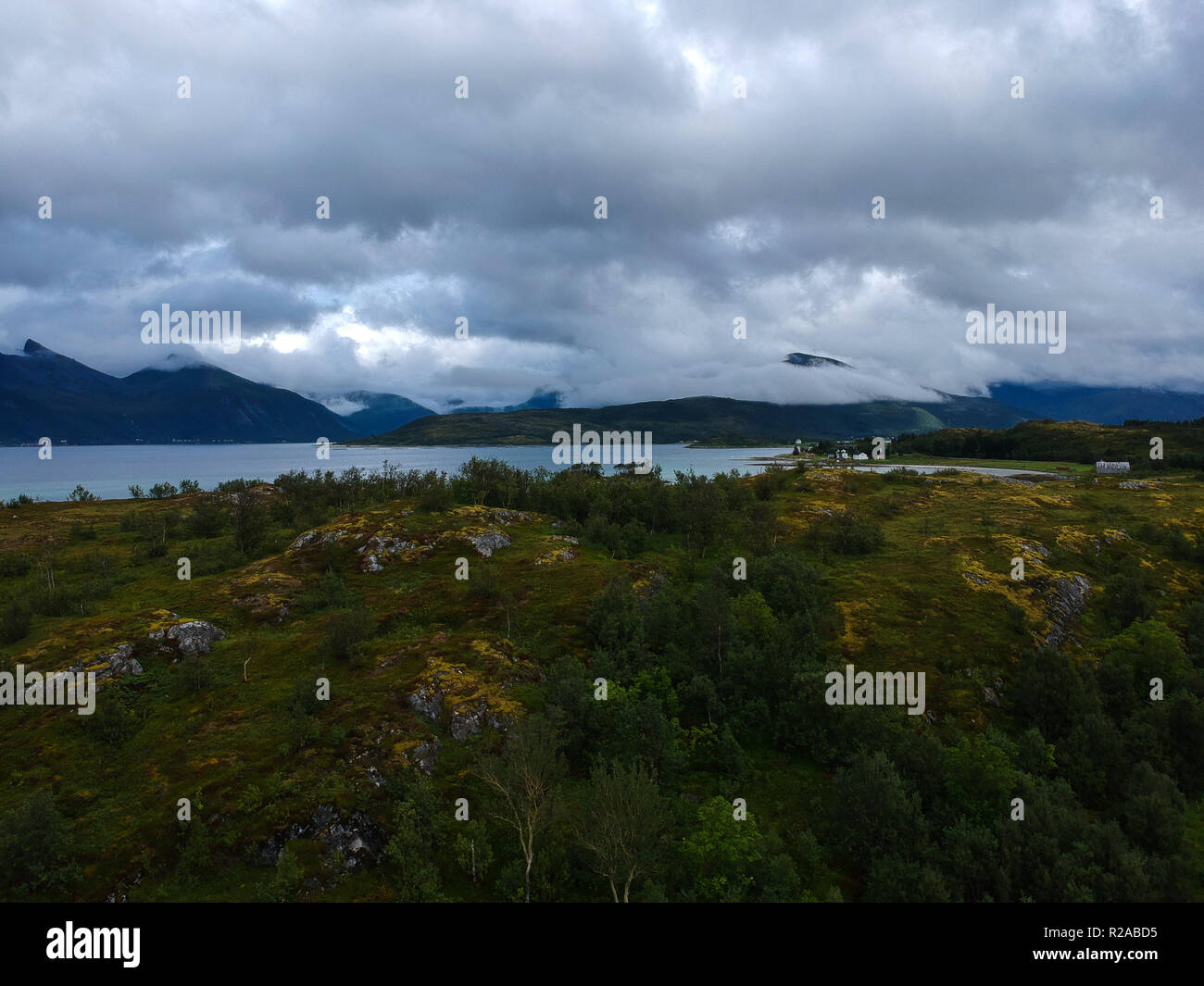 Paysage de la côte Senja Banque D'Images