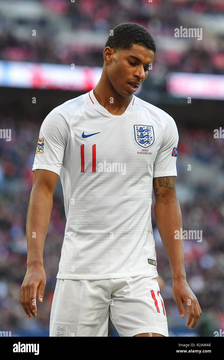 Londres, Royaume-Uni. 18 novembre 2018. Au cours du match de l'UEFA Ligue des Nations Unies entre l'Angleterre et la Croatie au stade de Wembley, Londres, le dimanche 18 novembre 2018. (©MI News & Sport Ltd | Alamy Live News) Banque D'Images