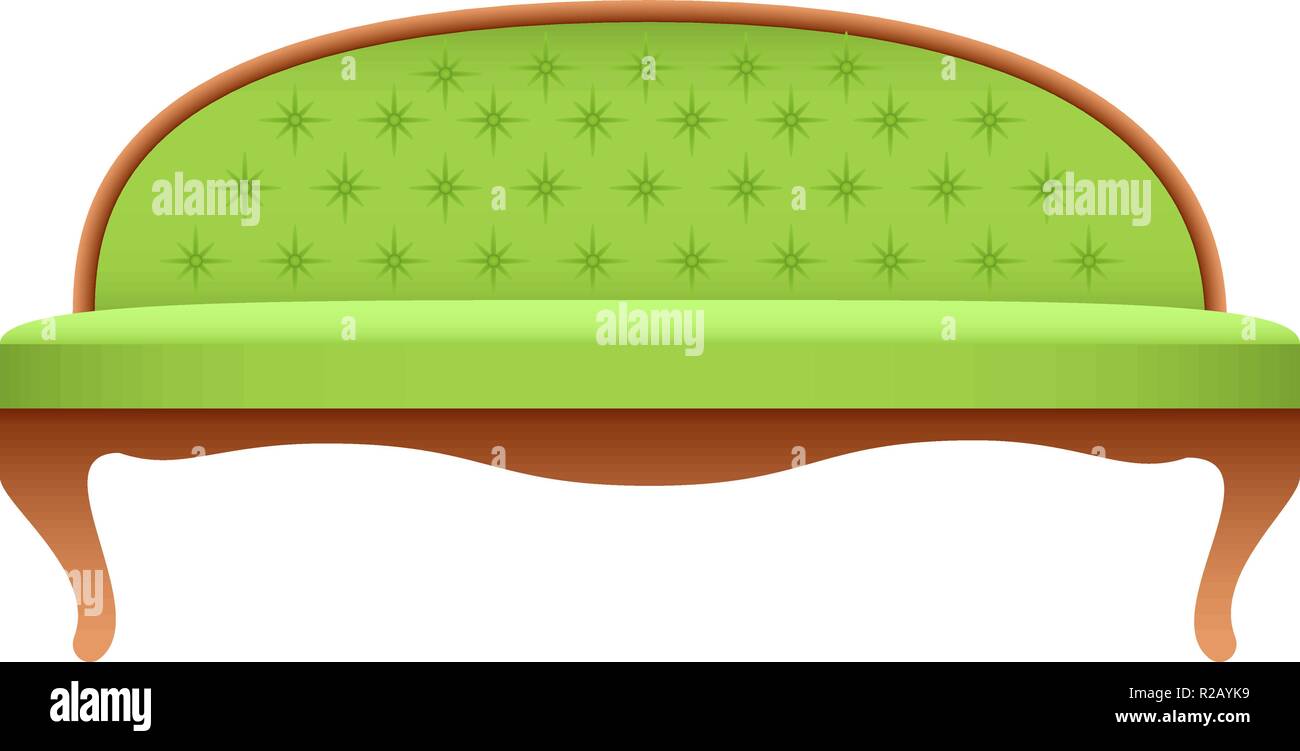 La chaux de luxe canapé immersive. Illustration réaliste de chaux de luxe canapé vector immersive pour la conception web isolé sur fond blanc Illustration de Vecteur