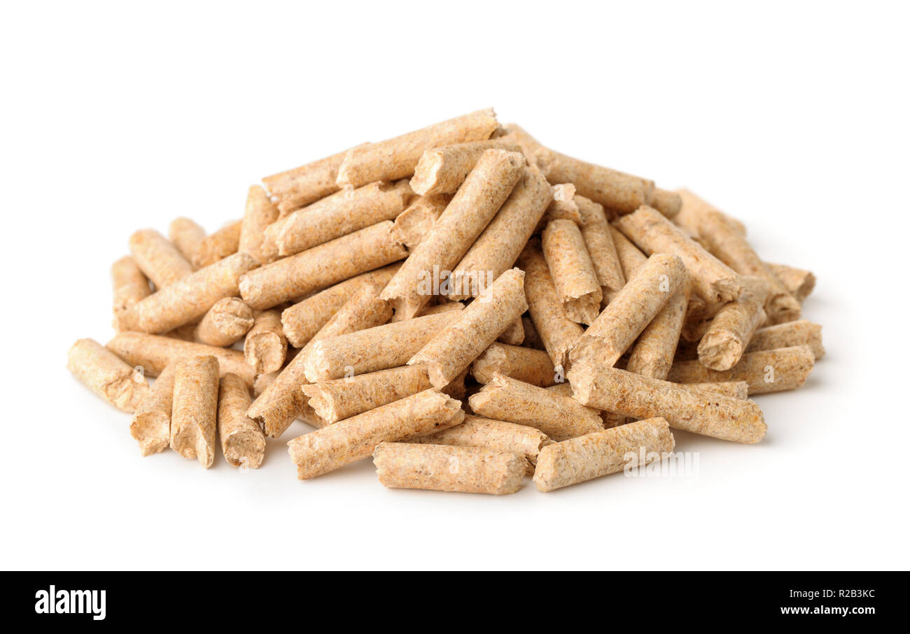 Tas de bois de chauffage isolated on white Banque D'Images