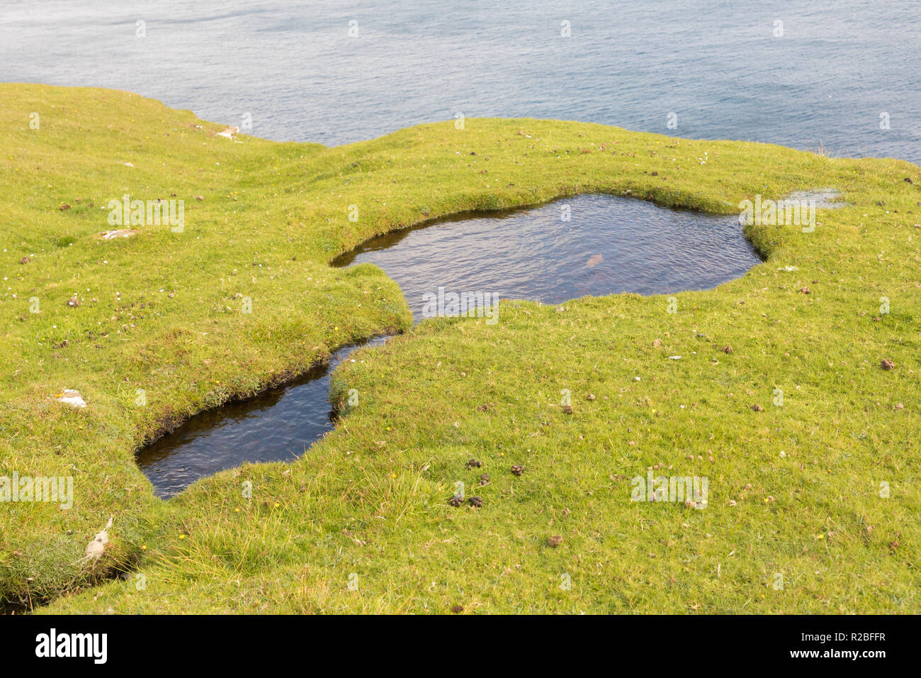 Paysage, Ness d'Hagmark, Unst, Shetland, UK Banque D'Images
