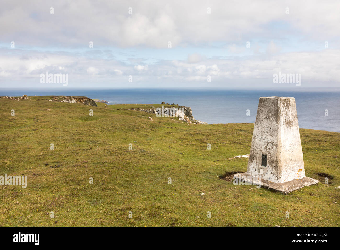 Paysage, Ness d'Hagmark, Unst, Shetland, UK Banque D'Images