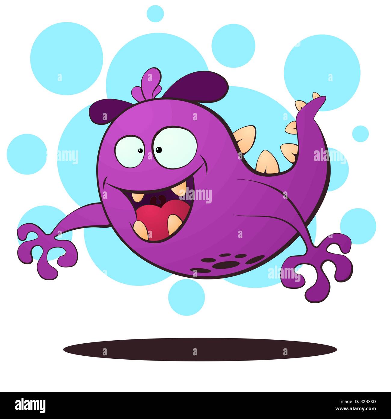 Le mal voler monster - cartoon illustration Image Vectorielle Stock - Alamy
