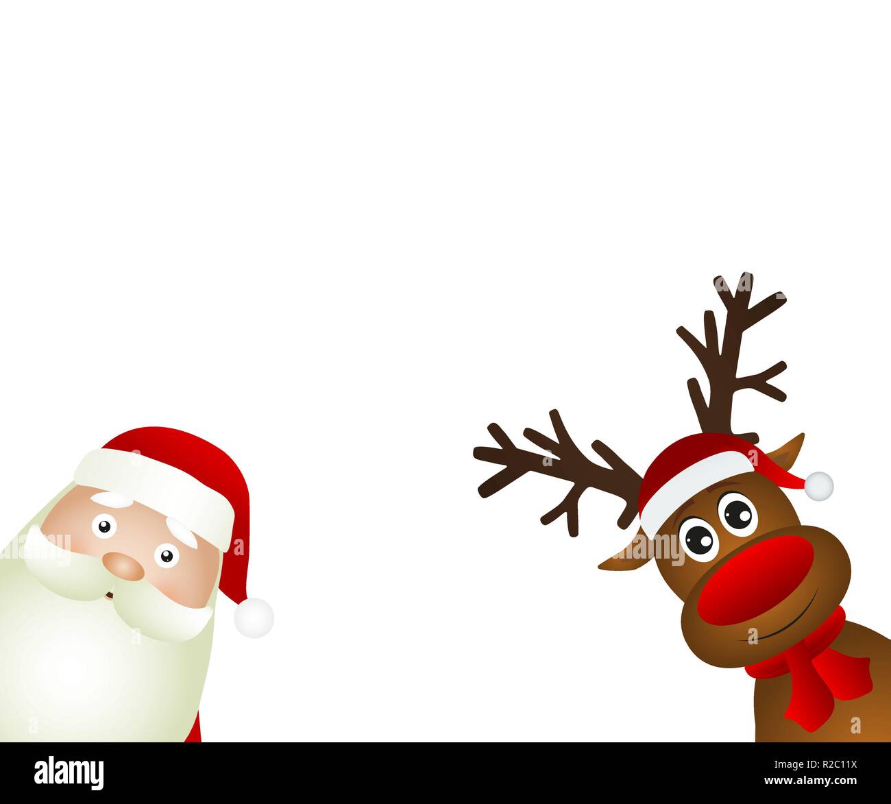 Et les rennes du Père Noël Image Vectorielle Stock - Alamy