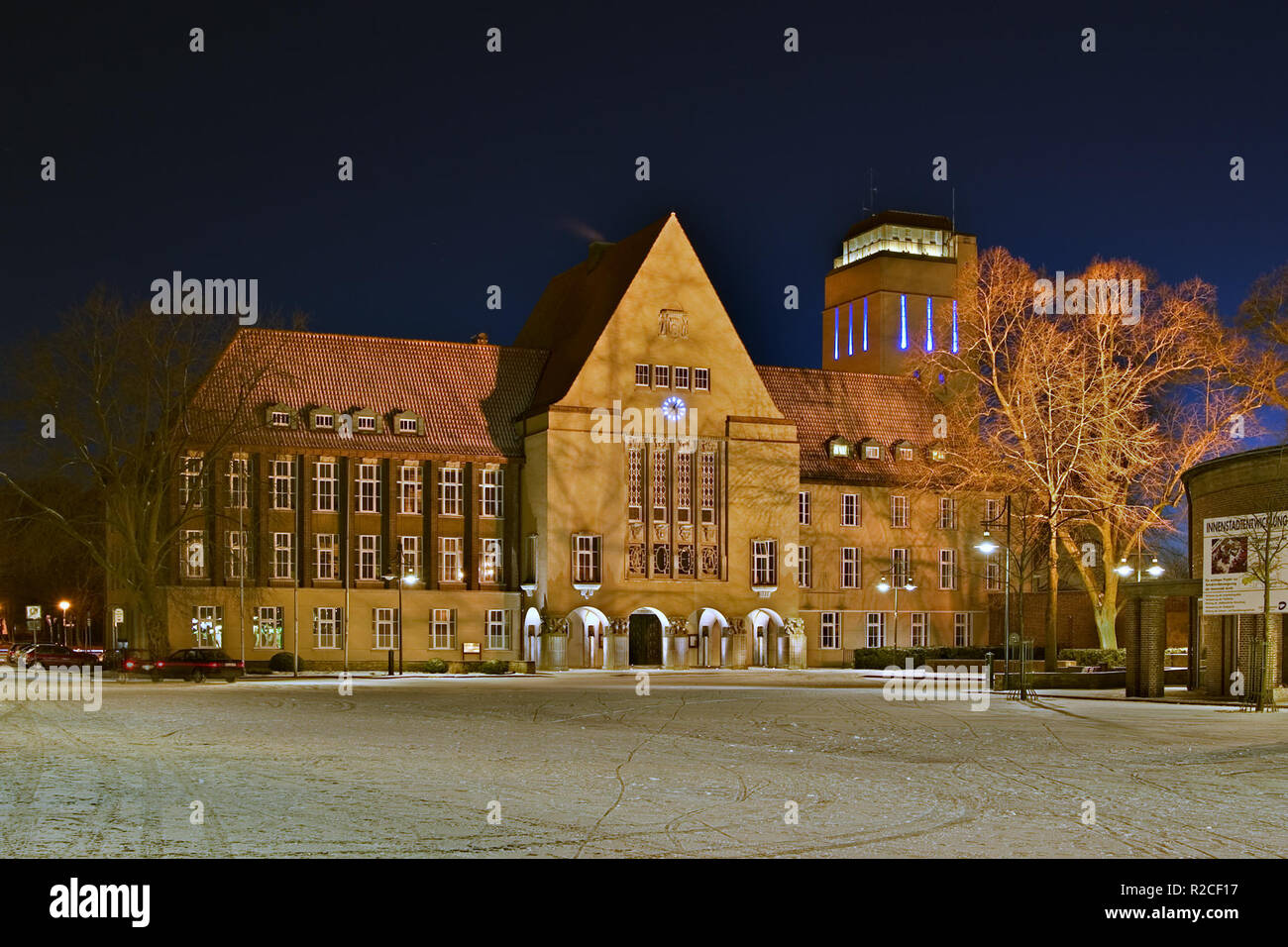 Château d'eau à delmenhorst rathaus Banque D'Images