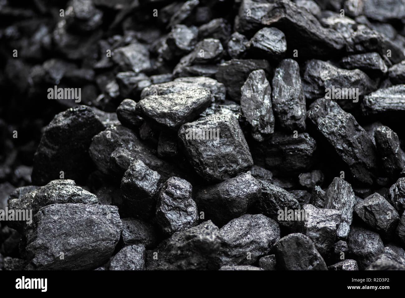 Pour le charbon de houille, la houille de texture. Banque D'Images