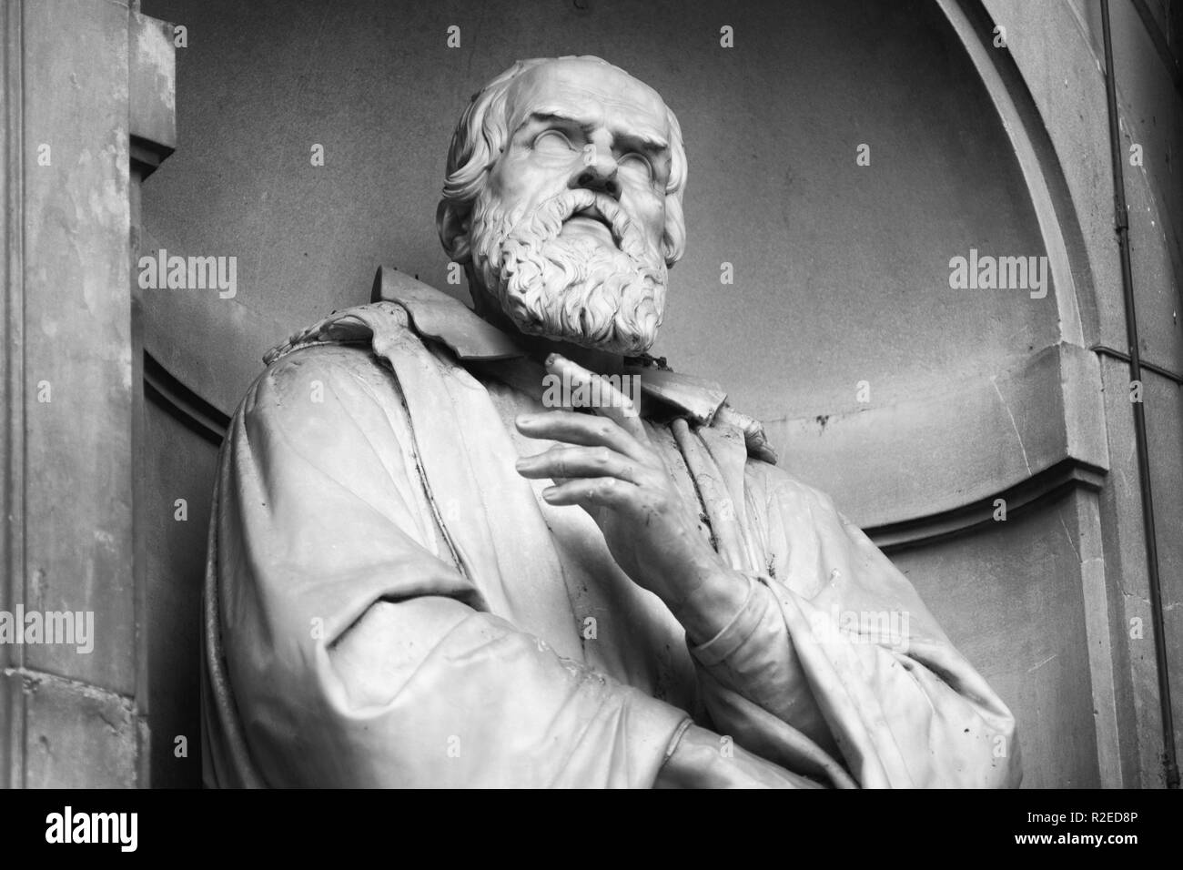 Portrait de l'illustre savant et astronome Galileo Galilei Banque D'Images