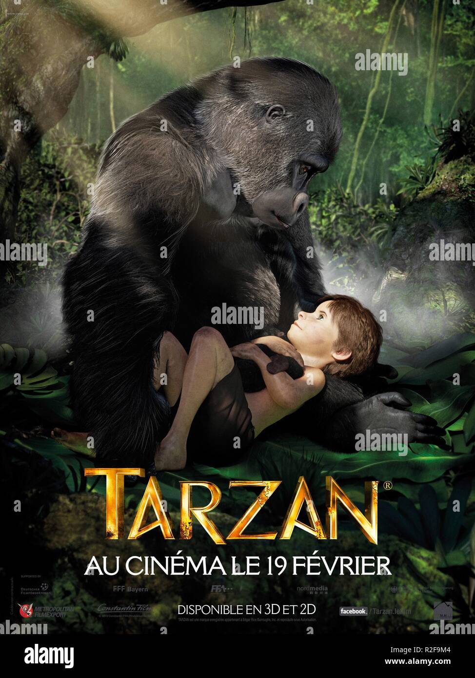 Année : 2013 Tarzan Allemagne Réalisation : Reinhard Klooss affiche de film d'Animation (Fr) Banque D'Images