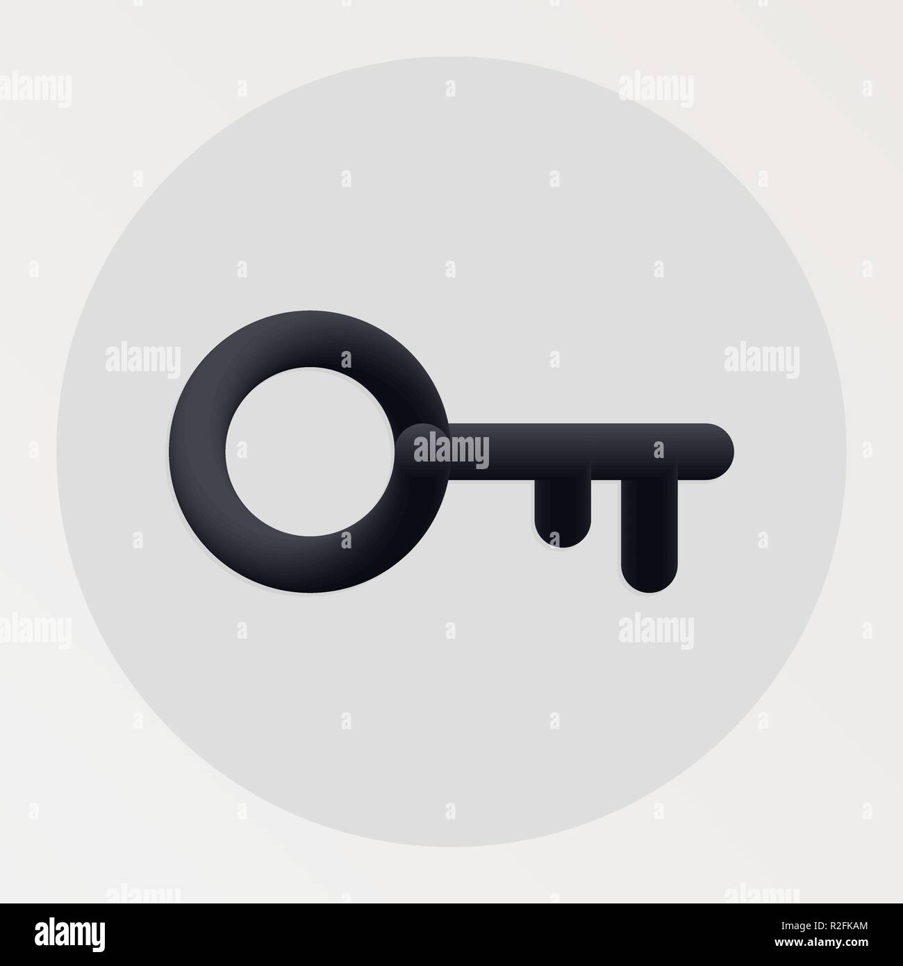 Blended clé sur l'icône de la ligne noire. Illustration Vecteur de forme clé pictogramme de liquide dans un cercle sur fond blanc pour votre conception Illustration de Vecteur