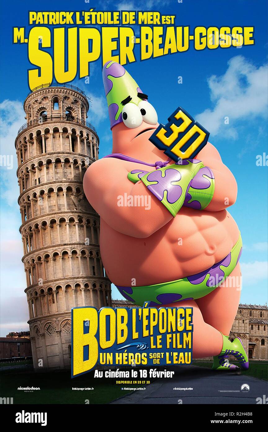 Le film Bob l'Éponge : Hors de l'eau Année : 2015 Réalisateur : Paul USA  affiche de film d'Animation Tibbitt (Fr Photo Stock - Alamy