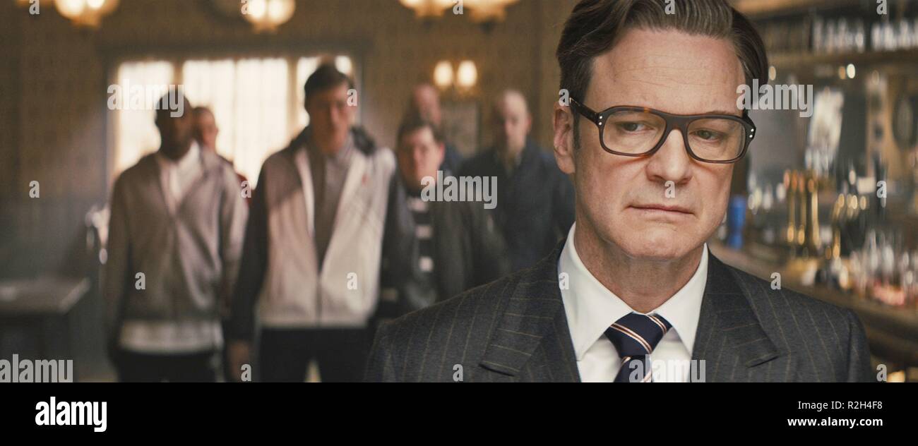 Kingsman : le Service Secret Année : 2014 Réalisateur : Matthew Vaughn britannique Colin Firth Banque D'Images