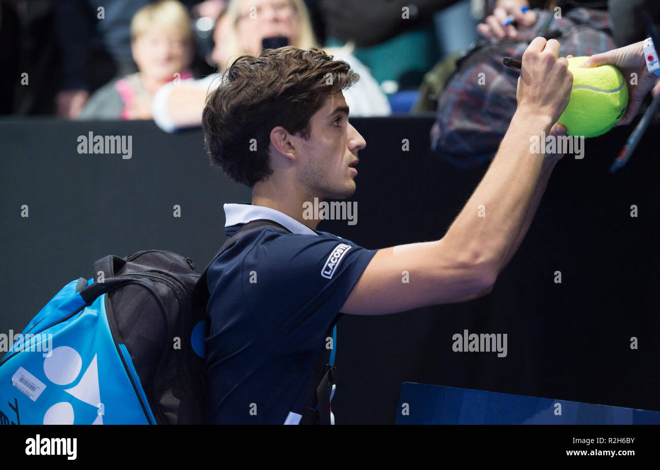 O2, Londres, Royaume-Uni. 14 novembre, 2018. Finales ATP Nitto Jour 4 soir match de double. Credit : Malcolm Park/Alamy. Banque D'Images