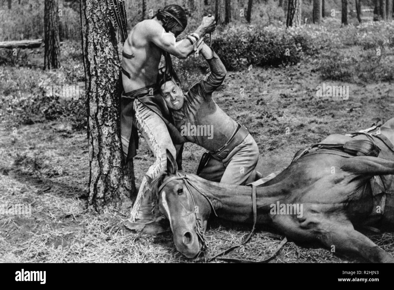 L'Indian fighter Année : 1955 USA Réalisation : André De Toth Kirk Douglas Banque D'Images