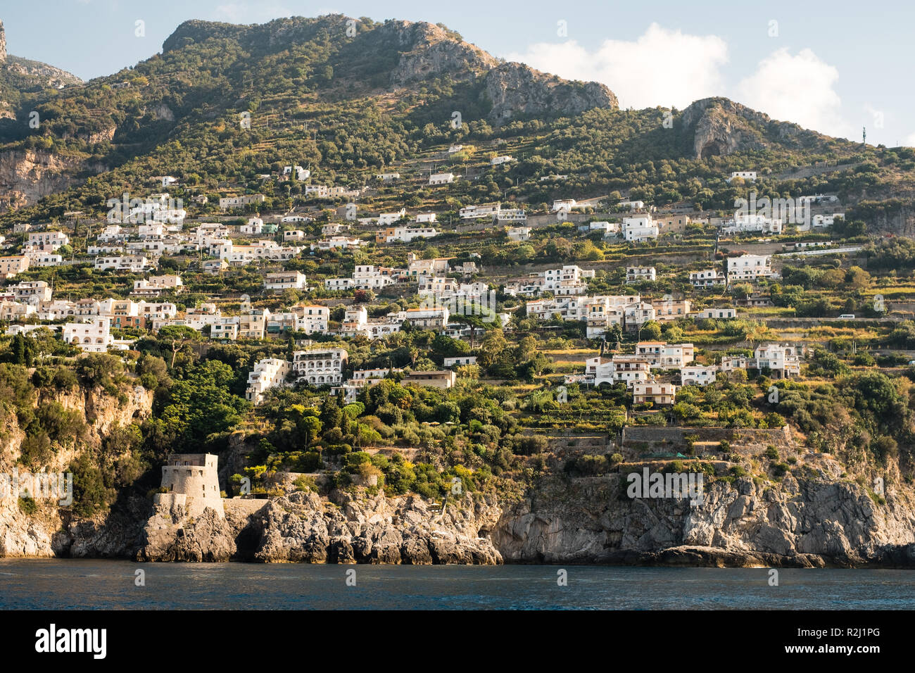 Paysage urbain, Amalfi, Salerne, Campanie, Italie Banque D'Images