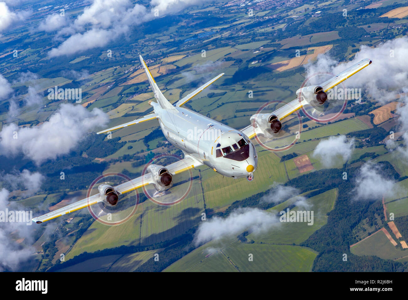 La marine allemande, Lockheed P-3 Orion, un quatre turbopropulseurs et anti-sous-développés d'aéronefs de surveillance maritime pour la marine des États-Unis et dans Banque D'Images