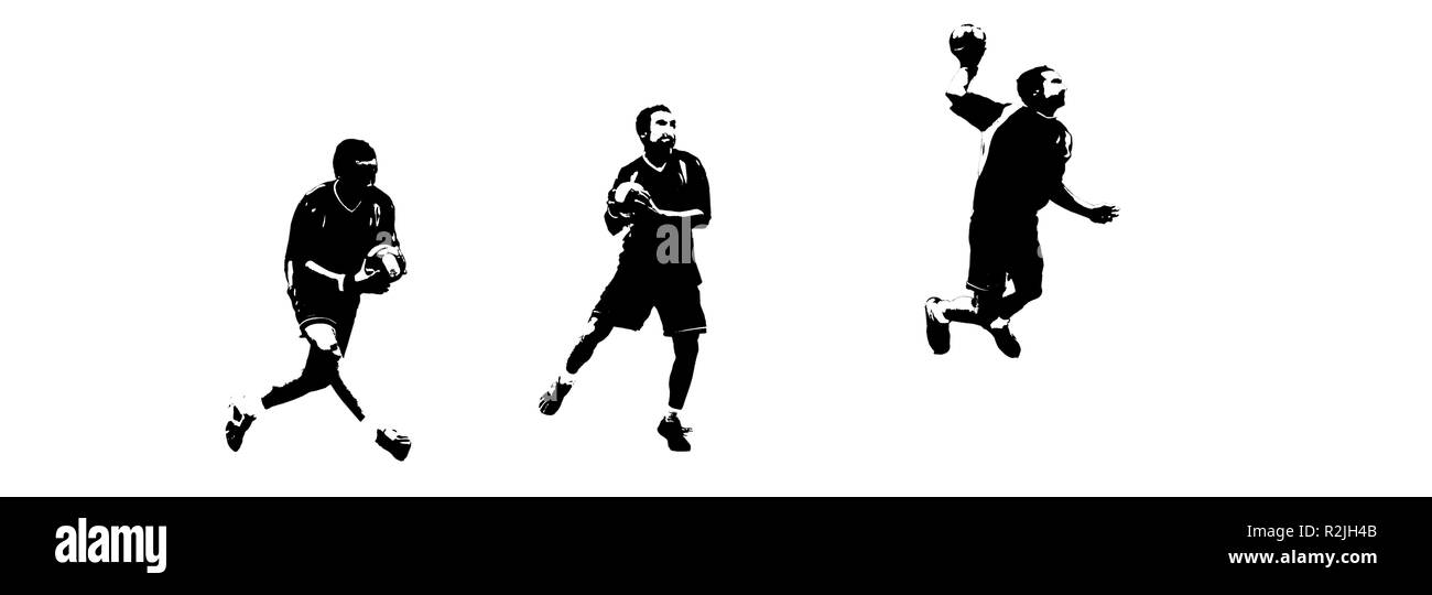 Handball - Mouvement Banque D'Images