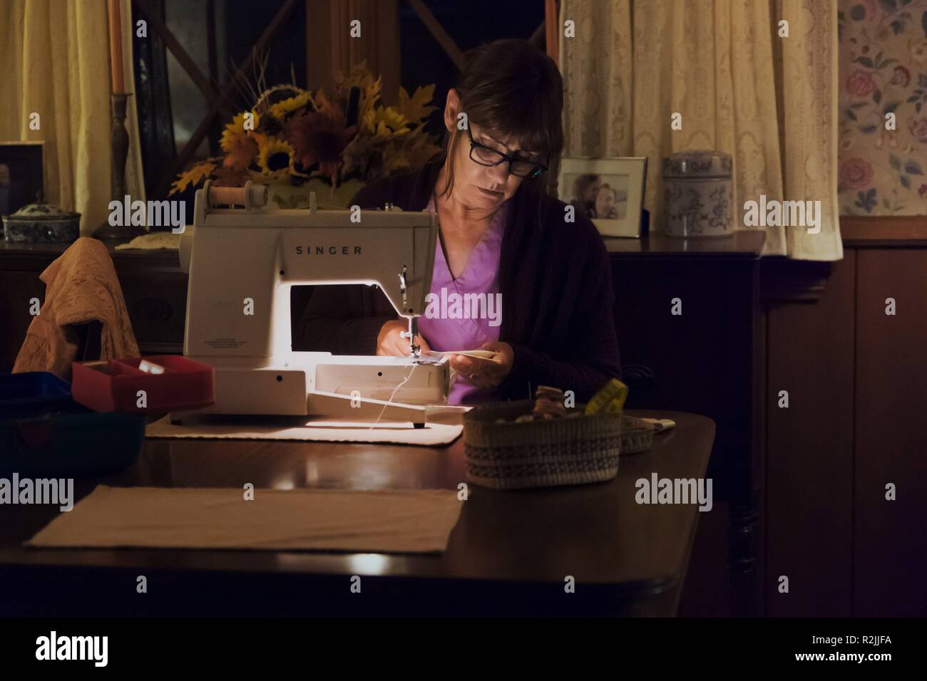 Lady Bird Année : 2017 USA Réalisation : Greta Gerwig Laurie Metcalf Banque D'Images