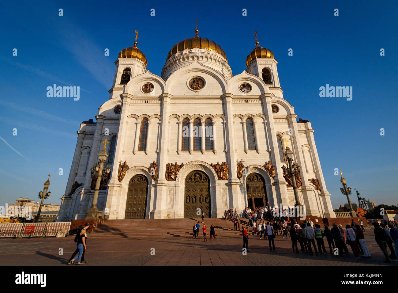 La Cathédrale Orthodoxe Russe de construction récente du Christ Sauveur à Moscou, Russie. Architecte - Zurab Tsereteli. Banque D'Images