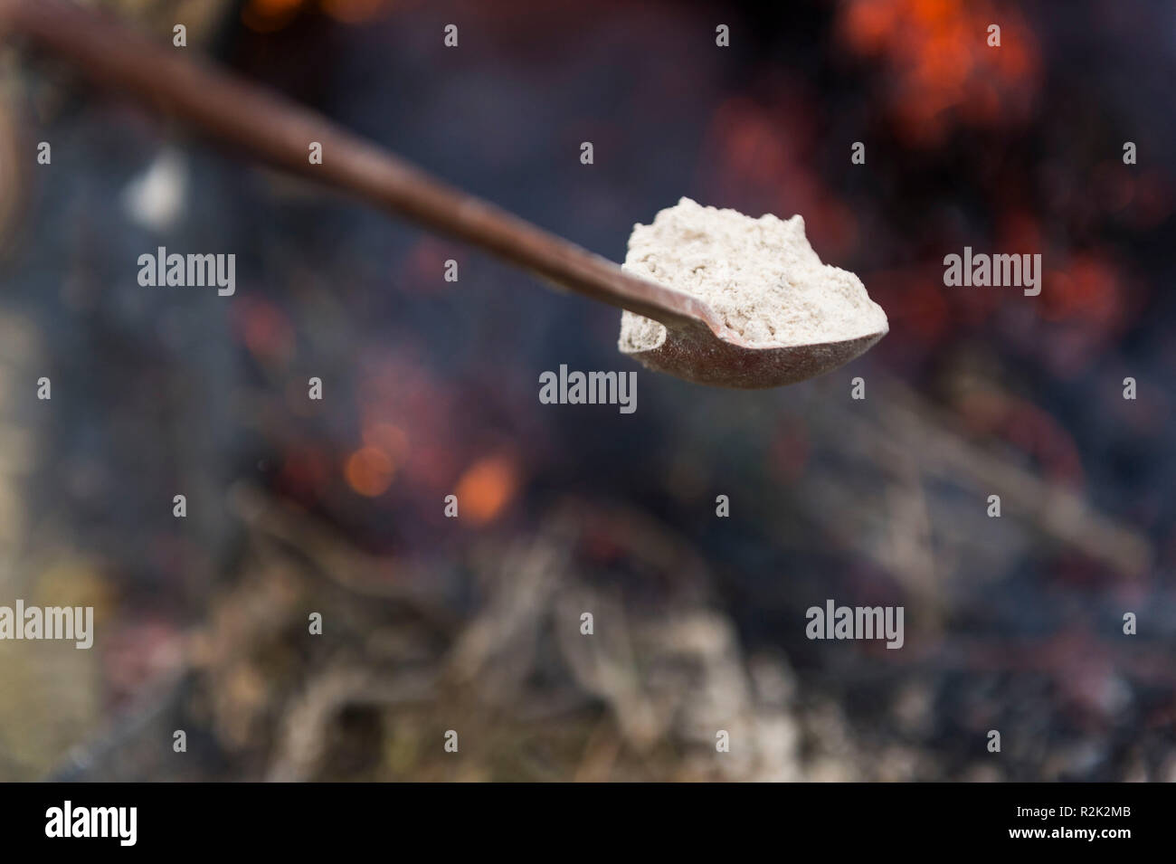 Tsethang, Kora autour du monastère Ganden Choekhor au mountain Gongpo Ri Banque D'Images