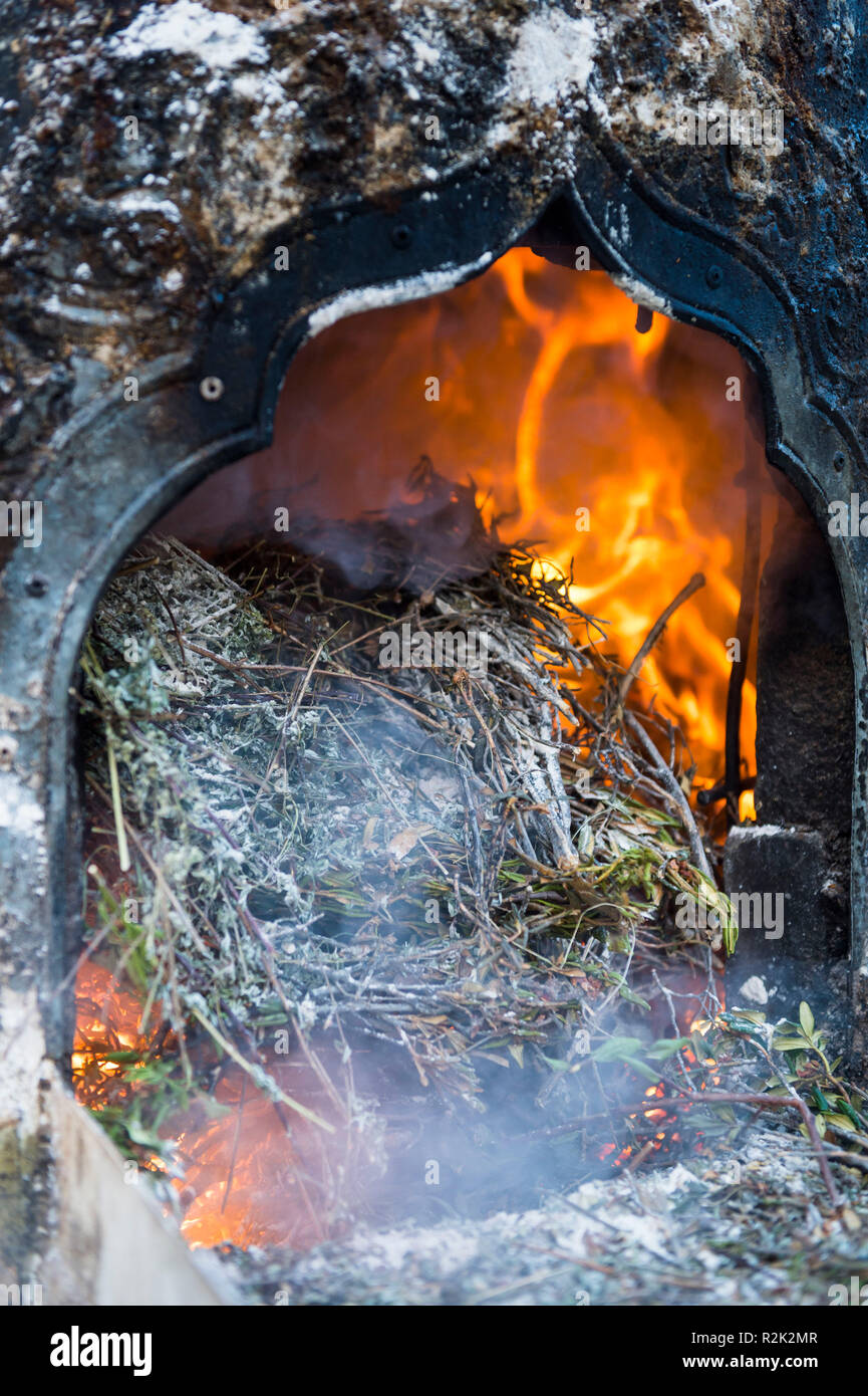 Monastère de Ganden Choekhor Tsethang, Banque D'Images