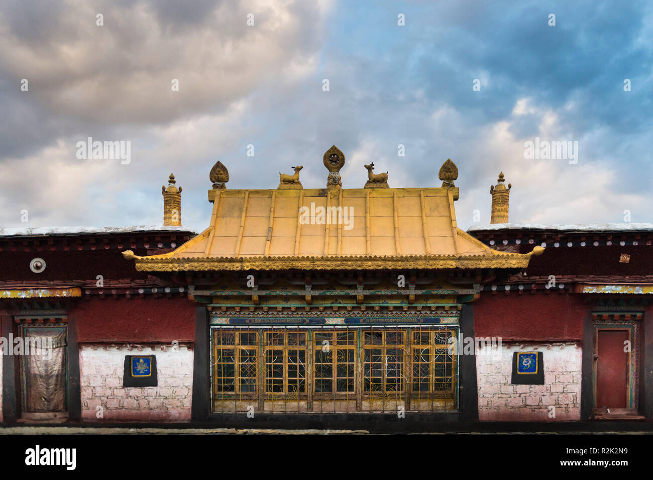Monastère de Ganden Choekhor Tsethang, Banque D'Images