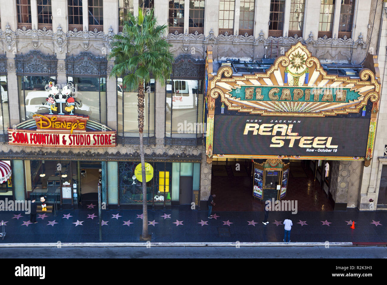 USA, Californie, Los Angeles, Hollywood Boulevard, Banque D'Images