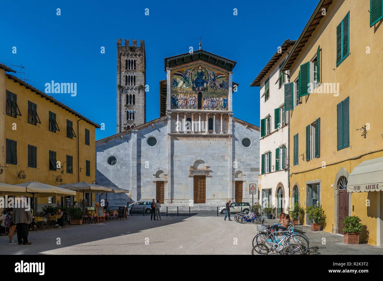 Basilica di San Fredino à Lucca, Toscane, Italie Banque D'Images