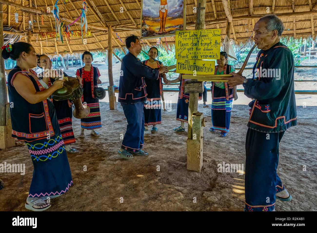 Muser Hill Tribe Folklore, dans le Nord de la Thaïlande Banque D'Images