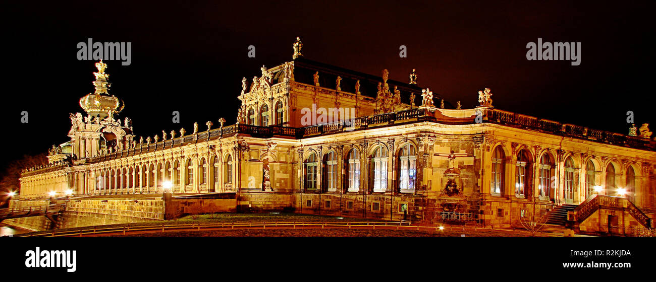 La nuit zwinger Banque D'Images