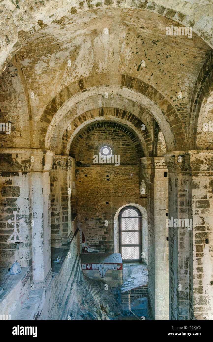 Vue intérieure d'célèbre sacra San Michele qui est situé sur l'Italie, district piamonte Banque D'Images
