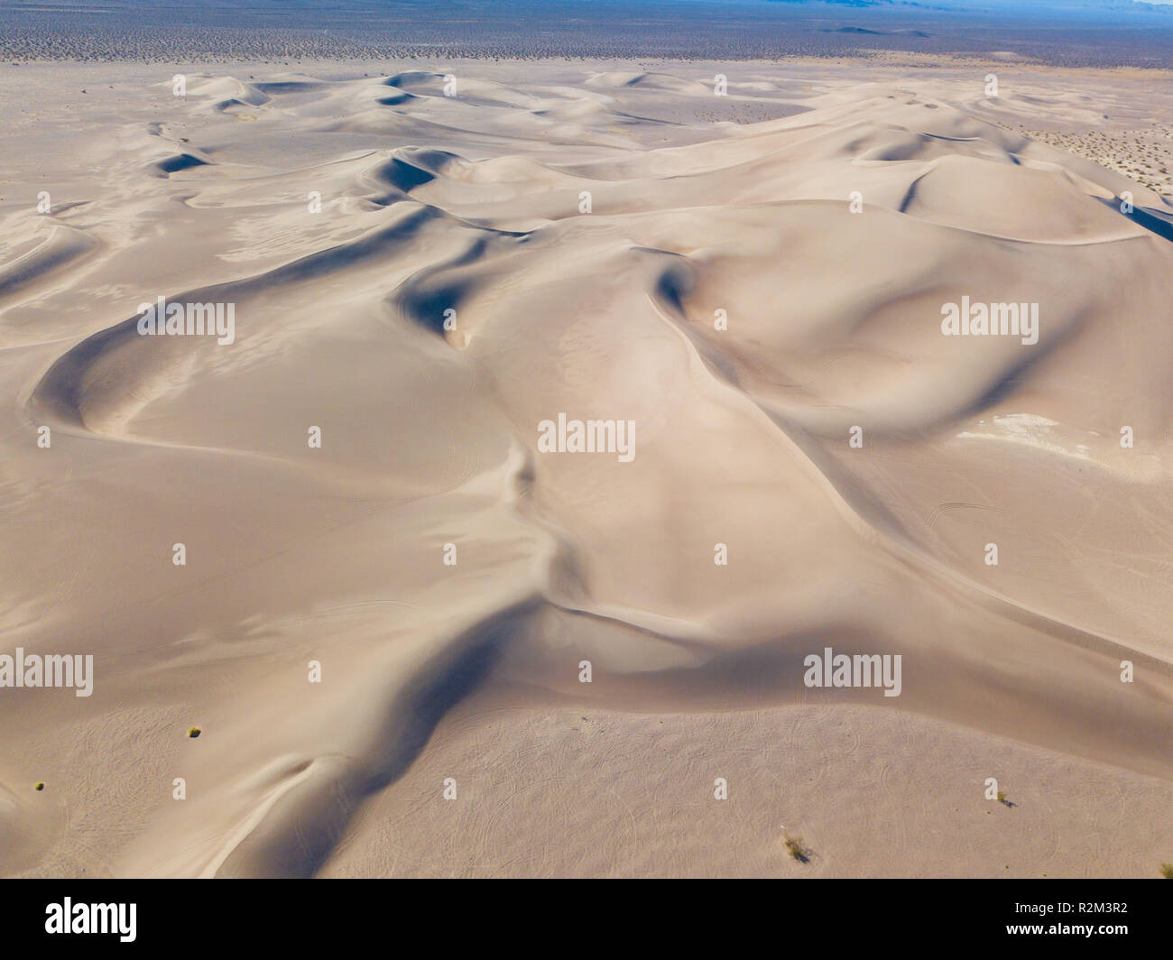 Une photographie aérienne de la Grande Dunes situé dans le désert du Nevada Banque D'Images