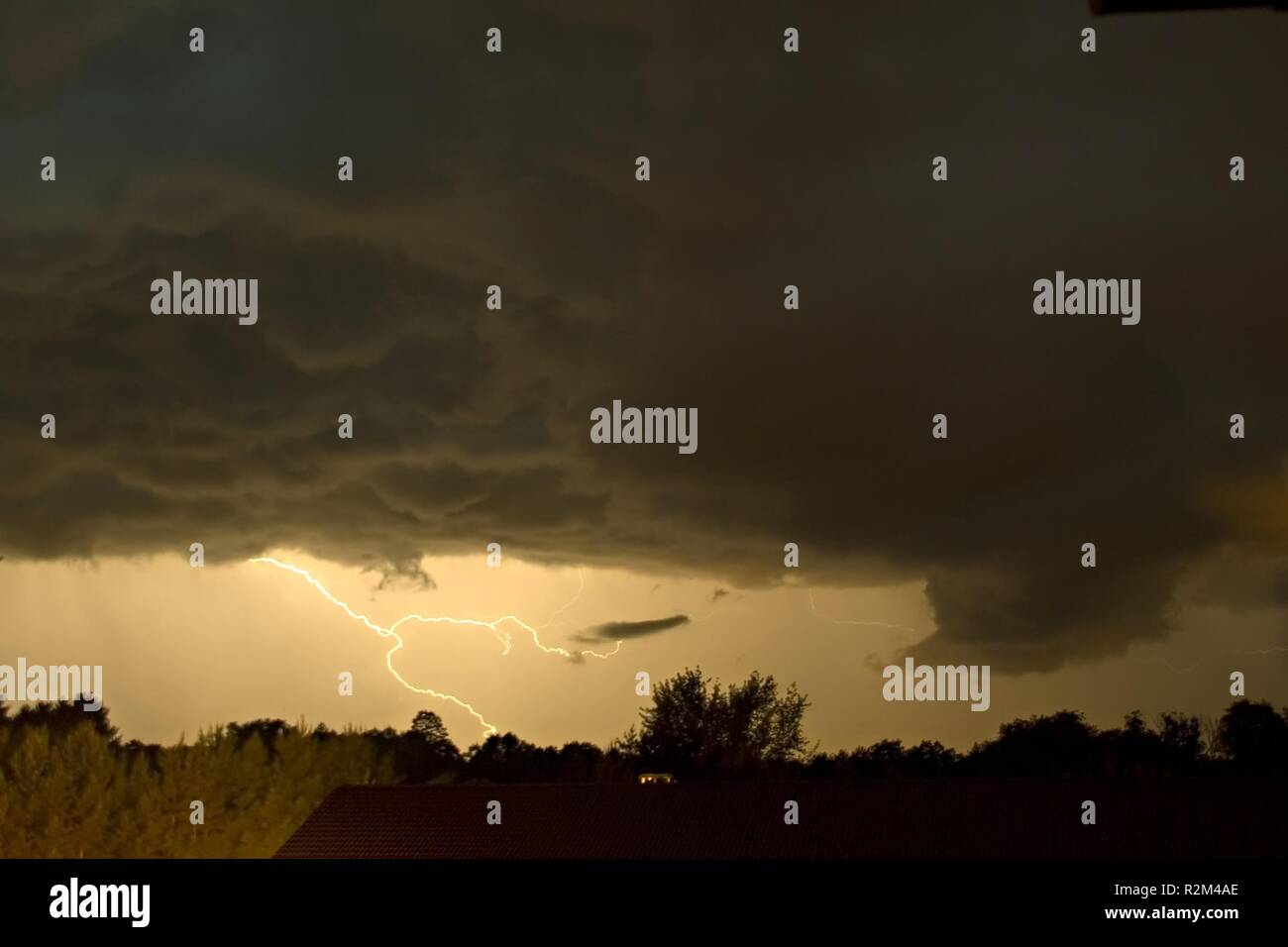 Les tempêtes soir je Banque D'Images