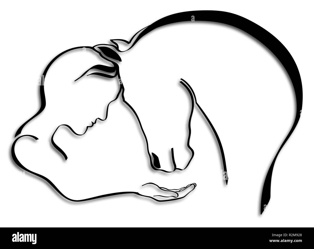 Puissance 6 logo Banque D'Images