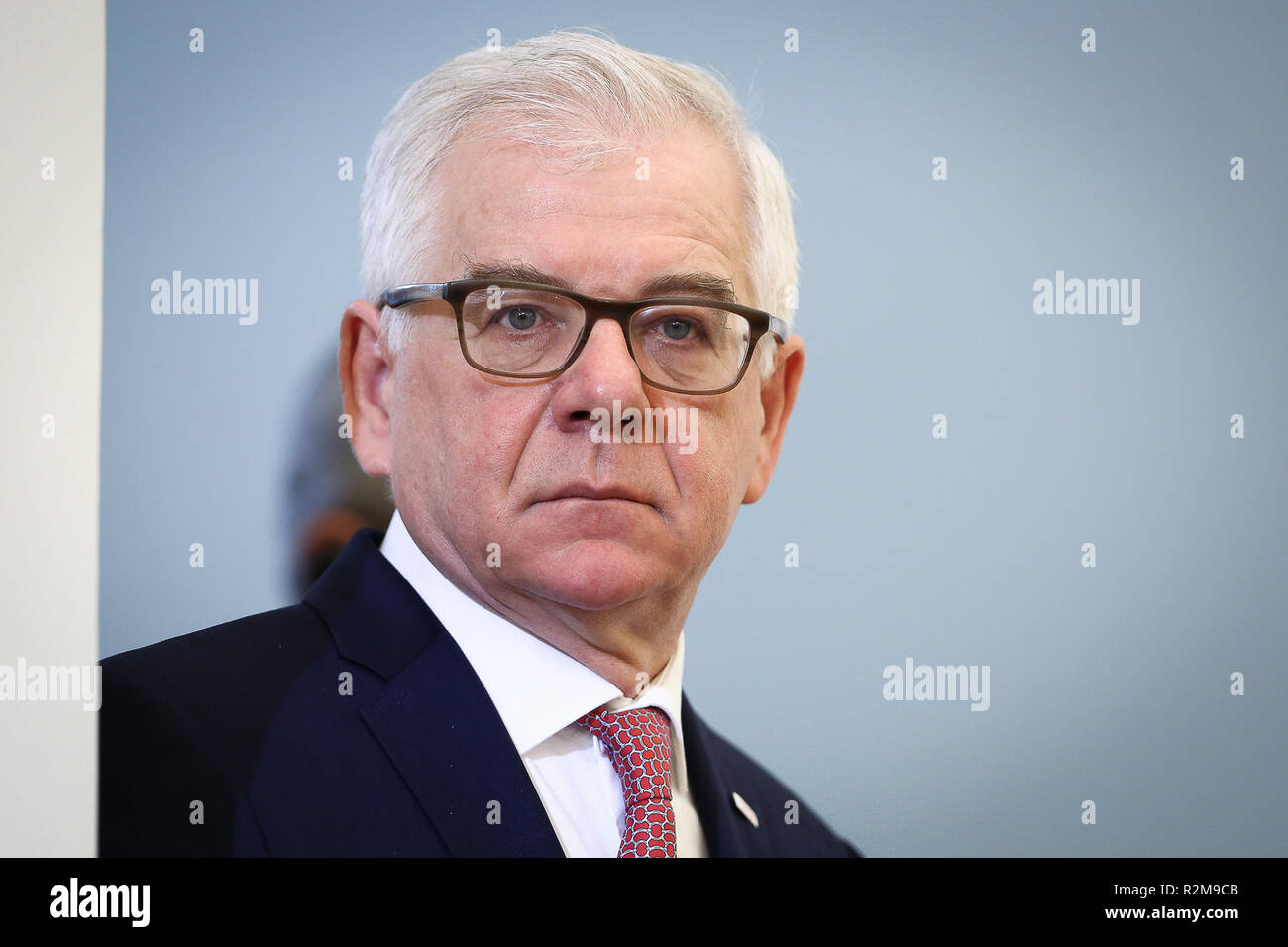 Jacek Czaputowicz à Varsovie, Pologne, le 8 juin 2018 Banque D'Images