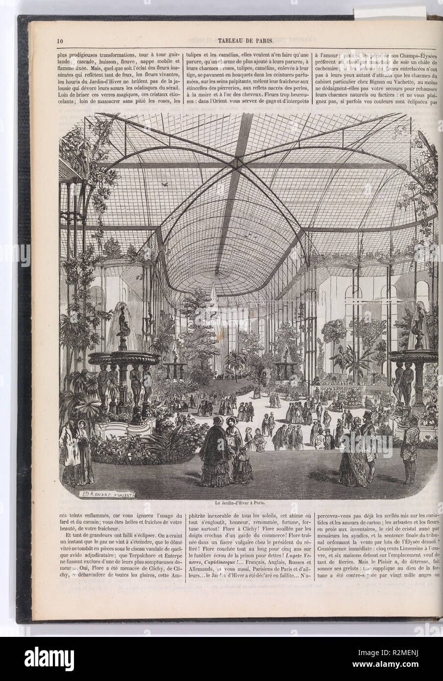 Tableau de Paris, ouvrage illustre de quinze cents gravures, Tome I. Dimensions : 14 × 10 × 5/8 11/16 1 5/16 in. (37,2 × 27,1 × 3,3 cm). Rapporteur pour avis : dessiné par Horace Vernet (français, Paris 1789-1863 Paris). Illustrateur : illustré par Edward Texier ; illustré par Henri-Pierre-Léon-Pharamond Blanchard (Français, Lyon 1805-1873 Paris) ; illustré par CHAM (Amédée Charles Henri, Comte de Noé) (français, Paris 1819-1879 Paris) ; illustré par Eugène Forest (Français, 1808-après 1847) ; illustré par François-Louis Français (French, Plombières-les-Bains 1814-1897 Plombières-les-Bains) ; illustré par Paul G Banque D'Images