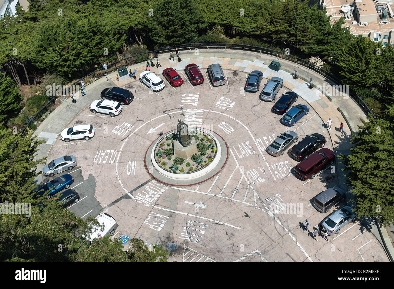 Parking lot from above Banque de photographies et d'images à haute  résolution - Alamy