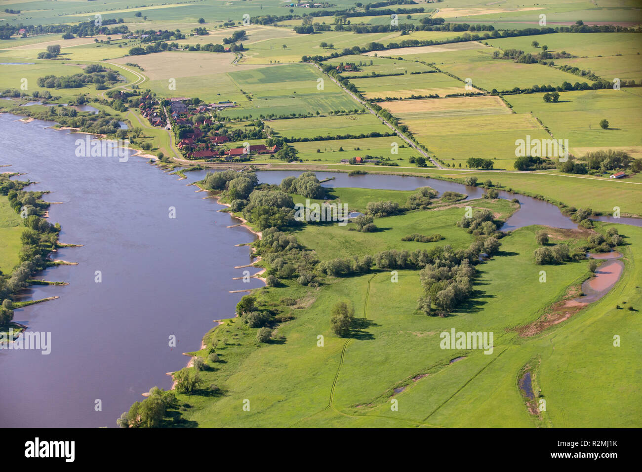 Elbe, rivière, ruisseau valley Banque D'Images