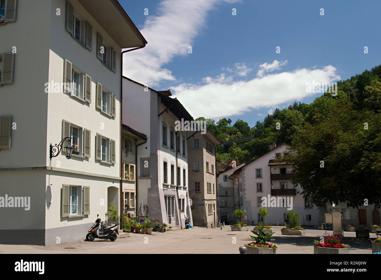 Altstadt Fribourg Banque D'Images