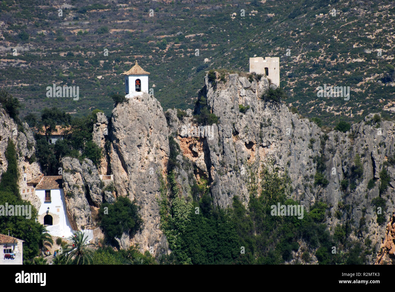 Ville de montagne de Guadalest en espagne Banque D'Images