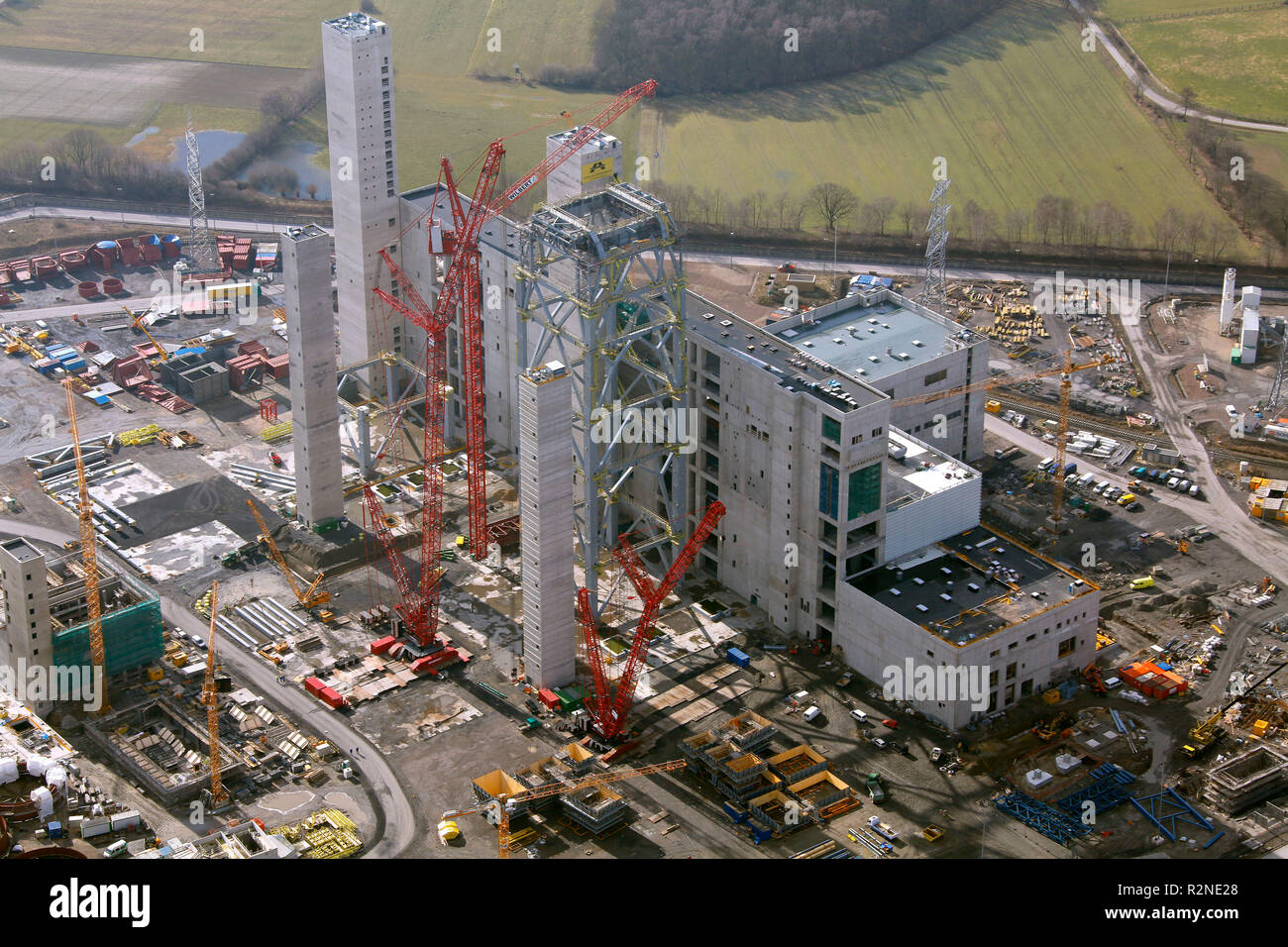 Schmehausen, Hamm, RWE Power AG, centrale à charbon, en Westphalie, Hamm Uentrop, Ruhr, Rhénanie du Nord-Westphalie, Allemagne, Europe, Banque D'Images